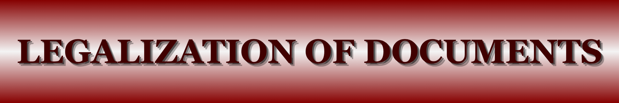 Legalization of Documents